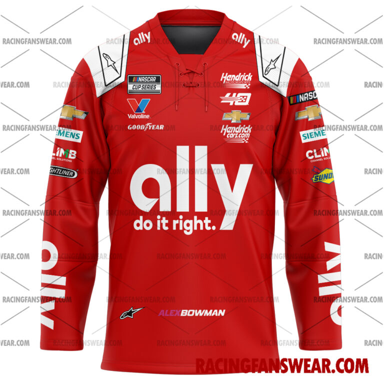 Nascar store - Loyal fans of Alex Bowman's Men's Baseball Jersey,Women's Baseball Jersey,Kid's Baseball Jersey,Men's Hockey Jerseys,WoMen's Hockey Jerseys,Youth's Hockey Jerseys:vintage nascar racing suit,uniform,apparel,shirts,merch,hoodie,jackets,shorts,sweatshirt,outfits,clothes