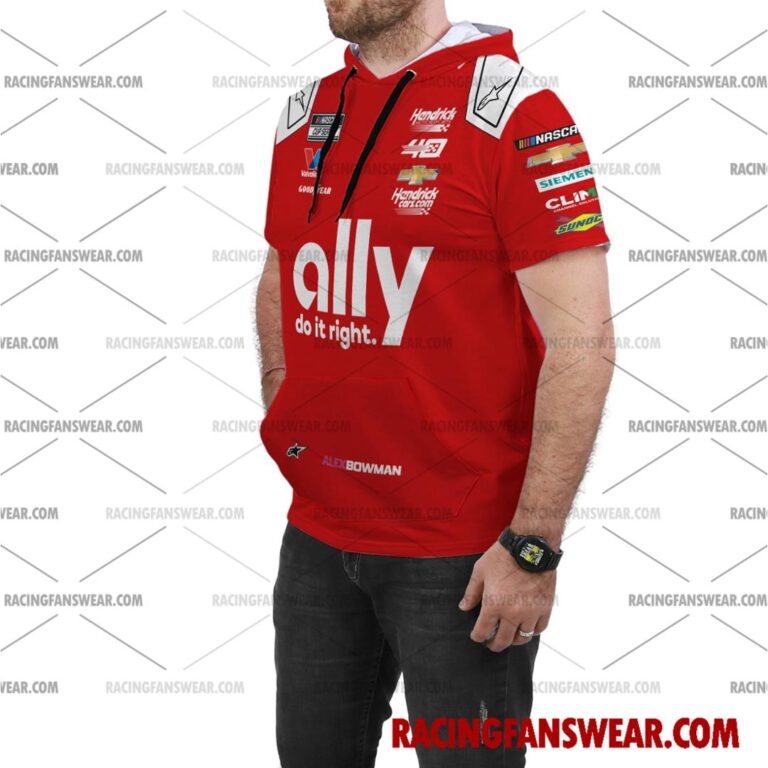 Nascar store - Loyal fans of Alex Bowman's Bomber Jacket,Unisex Thick Coat,Unisex Sleeveless Hoodie,Unisex Hooded T-Shirt,Kid Sleeveless Hoodie,Kid Hooded T-Shirts,Kid Thick Coat:vintage nascar racing suit,uniform,apparel,shirts,merch,hoodie,jackets,shorts,sweatshirt,outfits,clothes