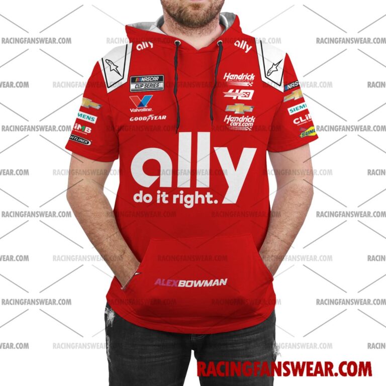 Nascar store - Loyal fans of Alex Bowman's Bomber Jacket,Unisex Thick Coat,Unisex Sleeveless Hoodie,Unisex Hooded T-Shirt,Kid Sleeveless Hoodie,Kid Hooded T-Shirts,Kid Thick Coat:vintage nascar racing suit,uniform,apparel,shirts,merch,hoodie,jackets,shorts,sweatshirt,outfits,clothes