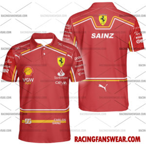 Carlos Sainz Formula One Racing 2024 Uniform Apparel Clothes Hawaiian Polo Shirts 3 Formula One store - Loyal fans of Carlos Sainz's Unisex Hawaiian Shirt,Unisex Polo Shirt,Kid Hawaiian Shirt,Kid Polo Shirt:vintage formula one racing suit,uniform,apparel,shirts,merch,hoodie,jackets,shorts,sweatshirt,outfits,clothes