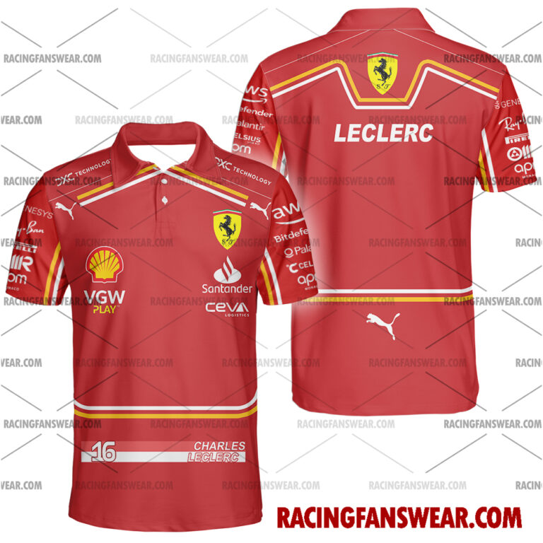 Formula One store - Loyal fans of Charles Leclerc's Unisex Hawaiian Shirt,Unisex Polo Shirt,Kid Hawaiian Shirt,Kid Polo Shirt:vintage formula one racing suit,uniform,apparel,shirts,merch,hoodie,jackets,shorts,sweatshirt,outfits,clothes