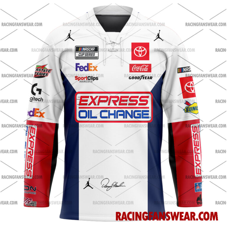 Nascar store - Loyal fans of Denny Hamlin's Men's Baseball Jersey,Women's Baseball Jersey,Kid's Baseball Jersey,Men's Hockey Jerseys,WoMen's Hockey Jerseys,Youth's Hockey Jerseys:vintage nascar racing suit,uniform,apparel,shirts,merch,hoodie,jackets,shorts,sweatshirt,outfits,clothes