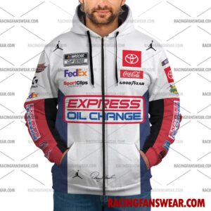 Denny Hamlin Nascar Racing 2024 23XI Racing Express Oil Change Uniform Apparel Clothes Sweatshirt Zip Pop Top Hoodie T-Shirt Long Pant 7 Nascar store - Loyal fans of Denny Hamlin's Unisex Hoodie,Unisex Pop Top Hoodie,Unisex Zip Hoodie,Unisex T-Shirt,Unisex Sweatshirt,Unisex Long Pants,Kid Hoodie,Kid Zip Hoodie,Kid T-Shirt,Kid Sweatshirt,Kid Long Pants:vintage nascar racing suit,uniform,apparel,shirts,merch,hoodie,jackets,shorts,sweatshirt,outfits,clothes
