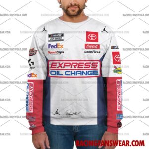 Denny Hamlin Nascar Racing 2024 23XI Racing Express Oil Change Uniform Apparel Clothes Sweatshirt Zip Pop Top Hoodie T-Shirt Long Pant 10 Nascar store - Loyal fans of Denny Hamlin's Unisex Hoodie,Unisex Pop Top Hoodie,Unisex Zip Hoodie,Unisex T-Shirt,Unisex Sweatshirt,Unisex Long Pants,Kid Hoodie,Kid Zip Hoodie,Kid T-Shirt,Kid Sweatshirt,Kid Long Pants:vintage nascar racing suit,uniform,apparel,shirts,merch,hoodie,jackets,shorts,sweatshirt,outfits,clothes