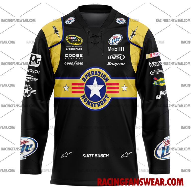 Nascar store - Loyal fans of Kurt Busch's Men's Baseball Jersey,Women's Baseball Jersey,Kid's Baseball Jersey,Men's Hockey Jerseys,WoMen's Hockey Jerseys,Youth's Hockey Jerseys:vintage nascar racing suit,uniform,apparel,shirts,merch,hoodie,jackets,shorts,sweatshirt,outfits,clothes