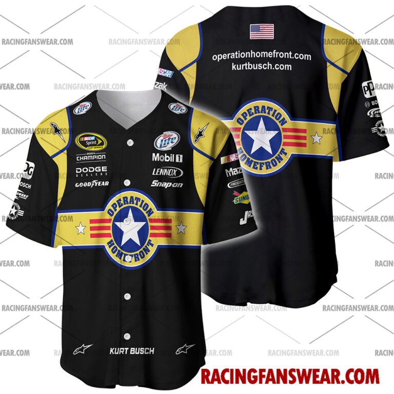 Nascar store - Loyal fans of Kurt Busch's Men's Baseball Jersey,Women's Baseball Jersey,Kid's Baseball Jersey,Men's Hockey Jerseys,WoMen's Hockey Jerseys,Youth's Hockey Jerseys:vintage nascar racing suit,uniform,apparel,shirts,merch,hoodie,jackets,shorts,sweatshirt,outfits,clothes