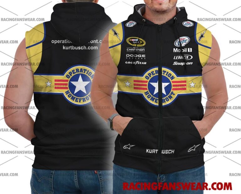 Nascar store - Loyal fans of Kurt Busch's Bomber Jacket,Unisex Thick Coat,Unisex Sleeveless Hoodie,Unisex Hooded T-Shirt,Kid Sleeveless Hoodie,Kid Hooded T-Shirts,Kid Thick Coat:vintage nascar racing suit,uniform,apparel,shirts,merch,hoodie,jackets,shorts,sweatshirt,outfits,clothes