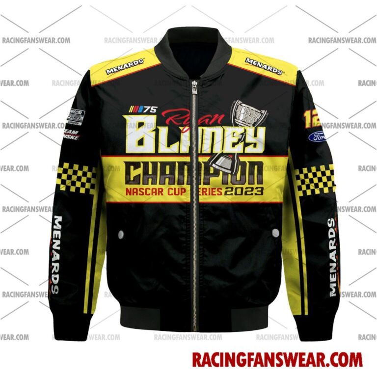 Nascar store - Loyal fans of Ryan Blaney's Bomber Jacket,Unisex Thick Coat,Unisex Sleeveless Hoodie,Unisex Hooded T-Shirt,Kid Sleeveless Hoodie,Kid Hooded T-Shirts,Kid Thick Coat:vintage nascar racing suit,uniform,apparel,shirts,merch,hoodie,jackets,shorts,sweatshirt,outfits,clothes