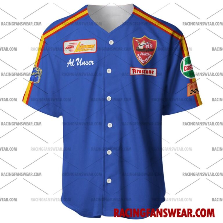 IndyCar store - Loyal fans of Al Unser's Men's Baseball Jersey,Women's Baseball Jersey,Kid's Baseball Jersey,Men's Hockey Jerseys,WoMen's Hockey Jerseys,Youth's Hockey Jerseys:Vintage indycar racing suit,uniform,apparel,shirts,merch,merchandise,jersey,hoodie,jackets,shorts,sweatshirt,outfits,clothes