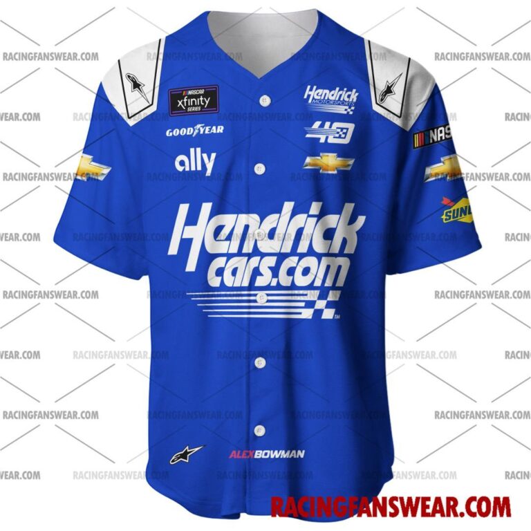 Nascar store - Loyal fans of Alex Bowman's Men's Baseball Jersey,Women's Baseball Jersey,Kid's Baseball Jersey,Men's Hockey Jerseys,WoMen's Hockey Jerseys,Youth's Hockey Jerseys:vintage nascar racing suit,uniform,apparel,shirts,merch,merchandise,jersey,hoodie,jackets,shorts,sweatshirt,outfits,clothes