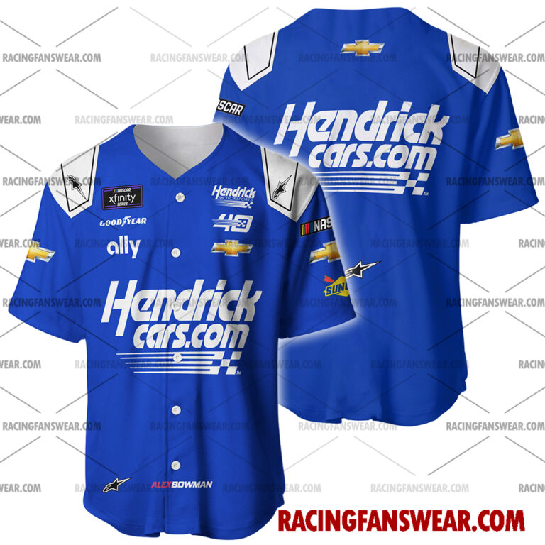 Nascar store - Loyal fans of Alex Bowman's Men's Baseball Jersey,Women's Baseball Jersey,Kid's Baseball Jersey,Men's Hockey Jerseys,WoMen's Hockey Jerseys,Youth's Hockey Jerseys:vintage nascar racing suit,uniform,apparel,shirts,merch,merchandise,jersey,hoodie,jackets,shorts,sweatshirt,outfits,clothes