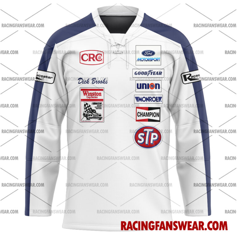 Nascar store - Loyal fans of Dick Brooks's Men's Baseball Jersey,Women's Baseball Jersey,Kid's Baseball Jersey,Men's Hockey Jerseys,WoMen's Hockey Jerseys,Youth's Hockey Jerseys:vintage nascar racing suit,uniform,apparel,shirts,merch,merchandise,jersey,hoodie,jackets,shorts,sweatshirt,outfits,clothes