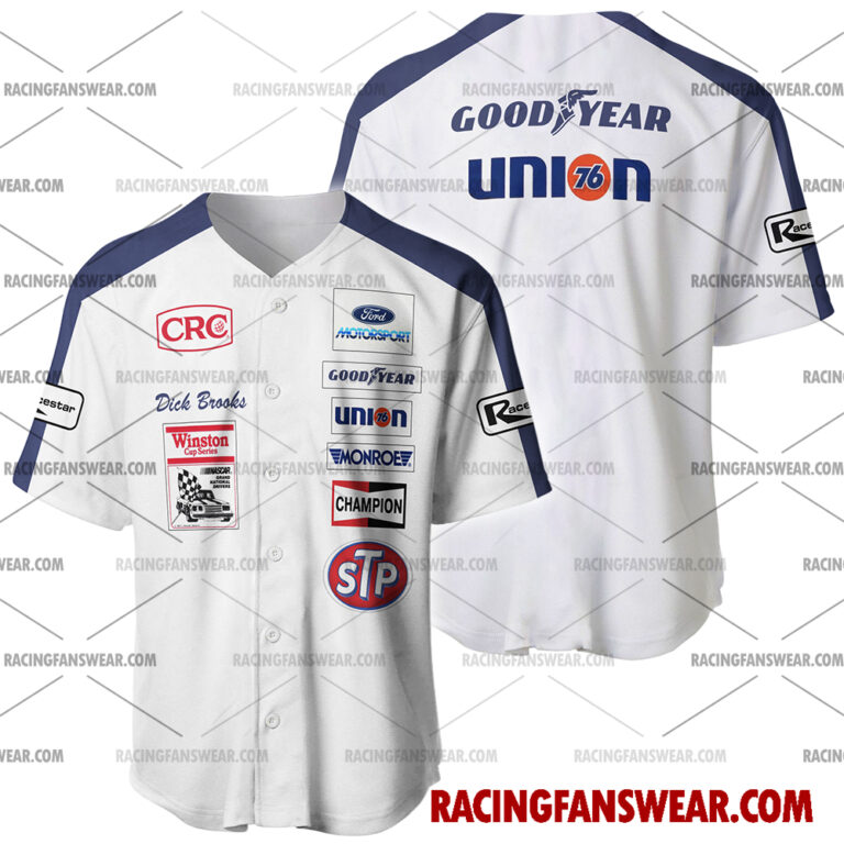 Nascar store - Loyal fans of Dick Brooks's Men's Baseball Jersey,Women's Baseball Jersey,Kid's Baseball Jersey,Men's Hockey Jerseys,WoMen's Hockey Jerseys,Youth's Hockey Jerseys:vintage nascar racing suit,uniform,apparel,shirts,merch,merchandise,jersey,hoodie,jackets,shorts,sweatshirt,outfits,clothes