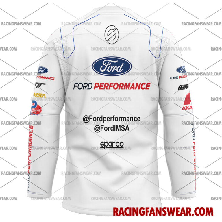 Ford GT IMSA Racing 2017 Uniform Apparel Clothes Baseball Jersey Hockey Jersey Suit for daily life, Fabric: 95% polyester and 5% spandex, Regular fit, Stitch Color: automatically matched based on patterns