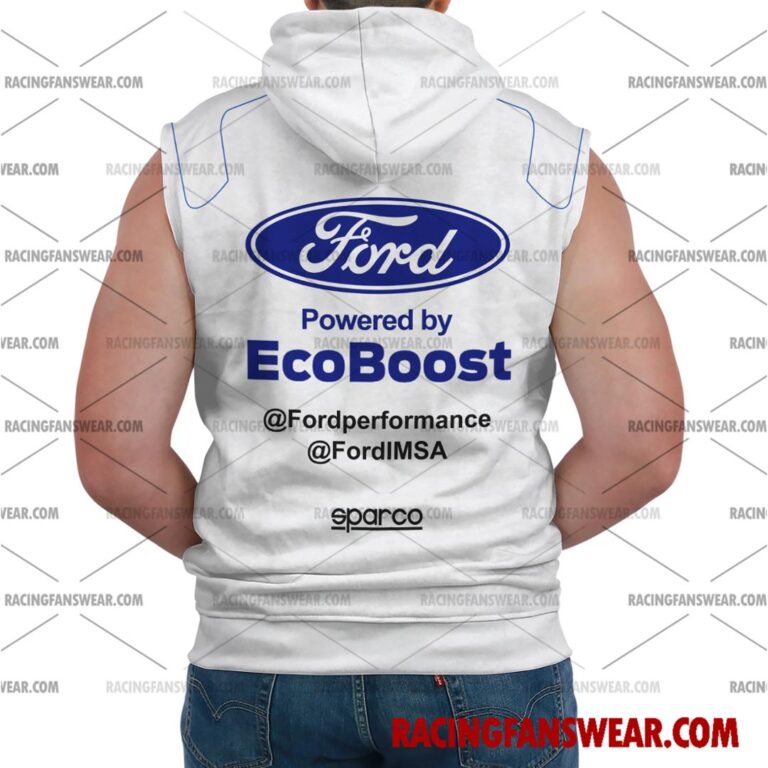 Ford GT IMSA Racing 2017 Uniform Apparel Clothes Bomber Thick Coat Sleeveless Hoodie Hooded T-Shirt Suit for daily life, Fabric: 95% polyester and 5% spandex, Regular fit, Stitch Color: automatically matched based on patterns