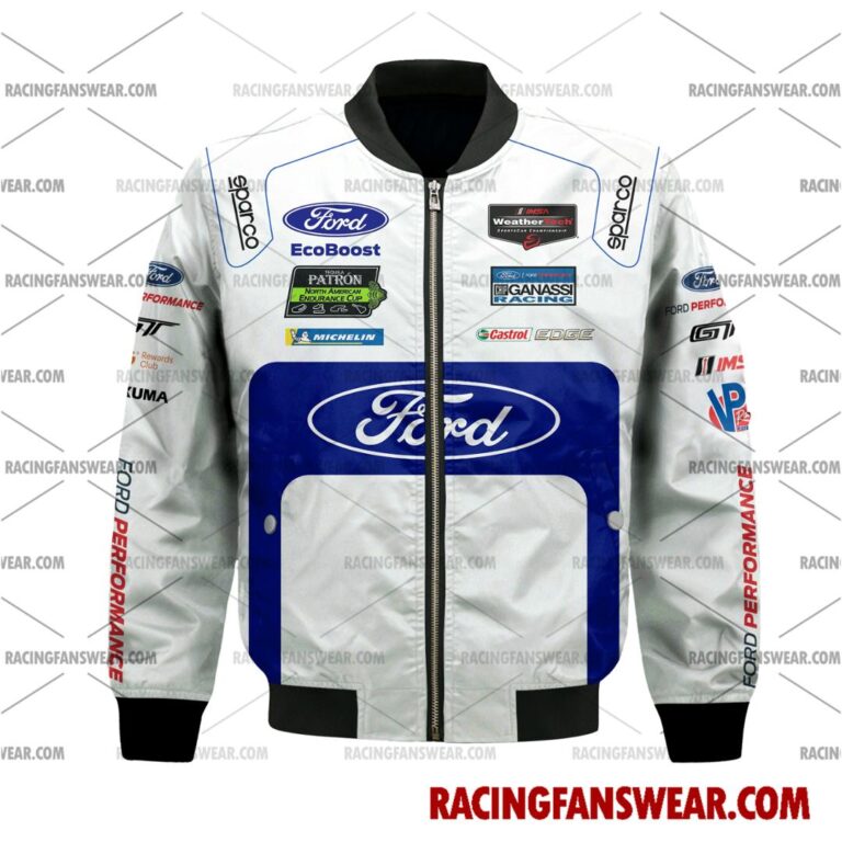 Ford GT IMSA Racing 2017 Uniform Apparel Clothes Bomber Thick Coat Sleeveless Hoodie Hooded T-Shirt Suit for daily life, Fabric: 95% polyester and 5% spandex, Regular fit, Stitch Color: automatically matched based on patterns