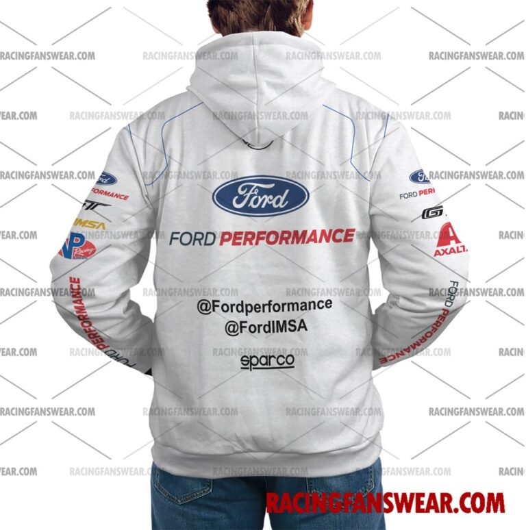 Ford GT IMSA Racing 2017 Uniform Apparel Clothes Sweatshirt Zip Pop Top Hoodie T-Shirt Long Pant Suit for daily life, Fabric: 95% polyester and 5% spandex, Regular fit, Stitch Color: automatically matched based on patterns