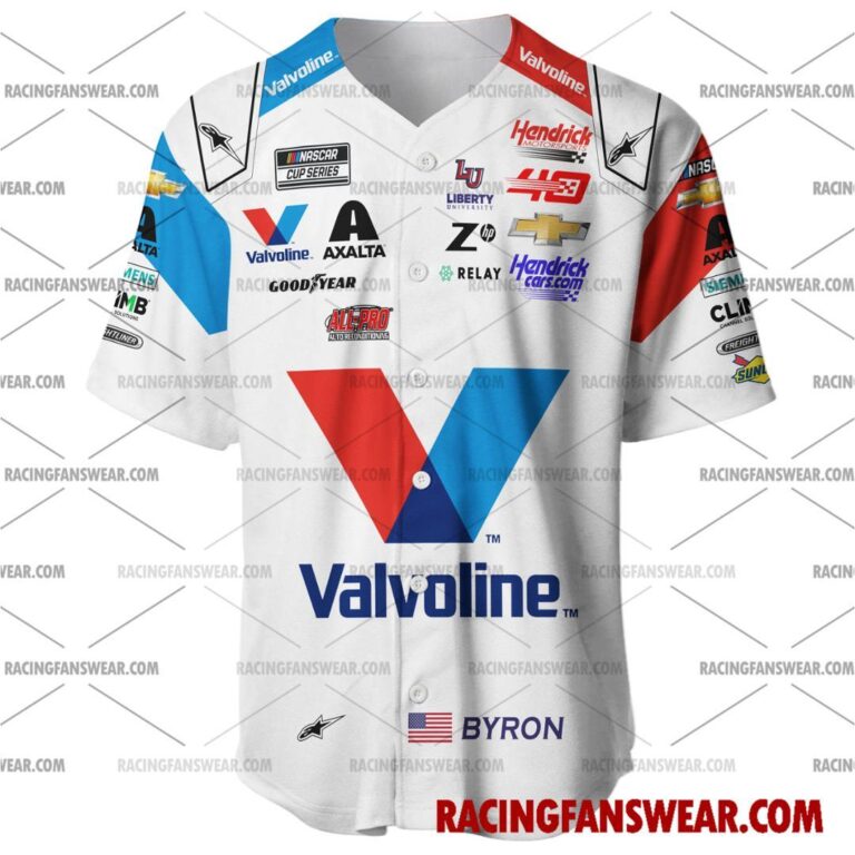 Nascar store - Loyal fans of William Byron's Men's Baseball Jersey,Women's Baseball Jersey,Kid's Baseball Jersey,Men's Hockey Jerseys,WoMen's Hockey Jerseys,Youth's Hockey Jerseys:vintage nascar racing suit,uniform,apparel,shirts,merch,merchandise,jersey,hoodie,jackets,shorts,sweatshirt,outfits,clothes