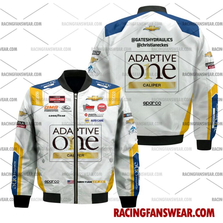 Nascar store - Loyal fans of Christian Eckes's Bomber Jacket,Unisex Thick Coat,Unisex Sleeveless Hoodie,Unisex Hooded T-Shirt,Kid Sleeveless Hoodie,Kid Hooded T-Shirts,Kid Thick Coat:vintage nascar racing suit,uniform,apparel,shirts,merch,merchandise,jersey,hoodie,jackets,shorts,sweatshirt,outfits,clothes