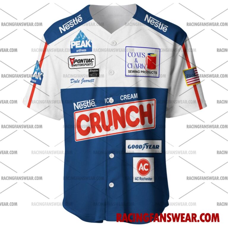 Nascar store - Loyal fans of Dale Jarrett's Men's Baseball Jersey,Women's Baseball Jersey,Kid's Baseball Jersey,Men's Hockey Jerseys,WoMen's Hockey Jerseys,Youth's Hockey Jerseys:vintage nascar racing suit,uniform,apparel,shirts,merch,merchandise,jersey,hoodie,jackets,shorts,sweatshirt,outfits,clothes