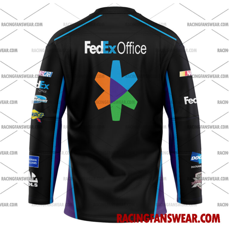 Nascar store - Loyal fans of Denny Hamlin's Men's Baseball Jersey,Women's Baseball Jersey,Kid's Baseball Jersey,Men's Hockey Jerseys,WoMen's Hockey Jerseys,Youth's Hockey Jerseys:vintage nascar racing suit,uniform,apparel,shirts,merch,merchandise,jersey,hoodie,jackets,shorts,sweatshirt,outfits,clothes