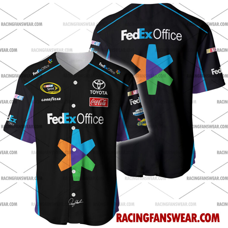 Nascar store - Loyal fans of Denny Hamlin's Men's Baseball Jersey,Women's Baseball Jersey,Kid's Baseball Jersey,Men's Hockey Jerseys,WoMen's Hockey Jerseys,Youth's Hockey Jerseys:vintage nascar racing suit,uniform,apparel,shirts,merch,merchandise,jersey,hoodie,jackets,shorts,sweatshirt,outfits,clothes