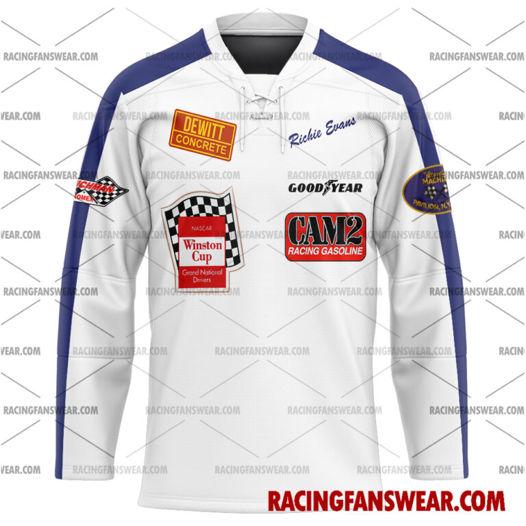 Nascar store - Loyal fans of Richie Evans's Men's Baseball Jersey,Women's Baseball Jersey,Kid's Baseball Jersey,Men's Hockey Jerseys,WoMen's Hockey Jerseys,Youth's Hockey Jerseys:vintage nascar racing suit,uniform,apparel,shirts,merch,merchandise,jersey,hoodie,jackets,shorts,sweatshirt,outfits,clothes