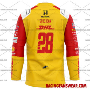 Romain Grosjean IndyCar Racing 2024 Uniform Apparel Clothes Baseball Jersey Hockey Jersey 4 IndyCar store - Loyal fans of Romain Grosjean's Men's Baseball Jersey,Women's Baseball Jersey,Kid's Baseball Jersey,Men's Hockey Jerseys,WoMen's Hockey Jerseys,Youth's Hockey Jerseys:Vintage indycar racing suit,uniform,apparel,shirts,merch,merchandise,jersey,hoodie,jackets,shorts,sweatshirt,outfits,clothes