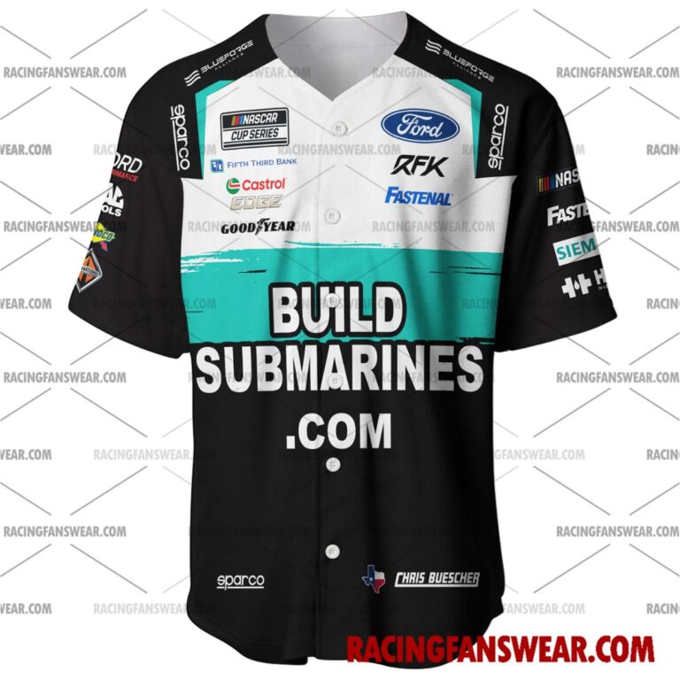 Nascar store - Loyal fans of Chris Buescher's Men's Baseball Jersey,Women's Baseball Jersey,Kid's Baseball Jersey,Men's Hockey Jerseys,WoMen's Hockey Jerseys,Youth's Hockey Jerseys:vintage nascar racing suit,uniform,apparel,shirts,merch,merchandise,jersey,hoodie,jackets,shorts,sweatshirt,outfits,clothes