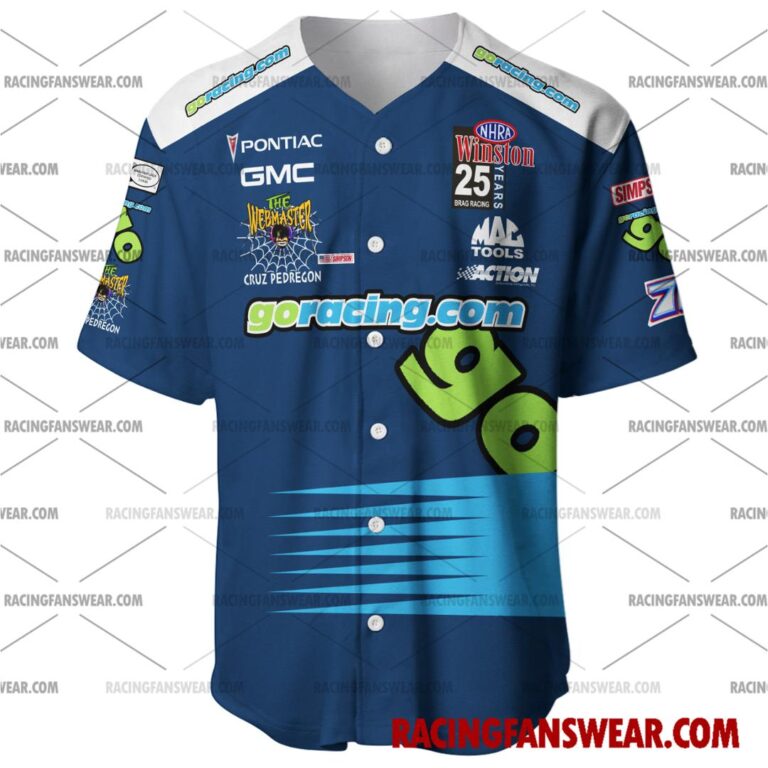 NHRA store - Loyal fans of Cruz Pedregon's Men's Baseball Jersey,Women's Baseball Jersey,Kid's Baseball Jersey,Men's Hockey Jerseys,WoMen's Hockey Jerseys,Youth's Hockey Jerseys:vintage NHRA racing suit,uniform,apparel,shirts,merch,merchandise,jersey,hoodie,jackets,shorts,sweatshirt,outfits,clothes