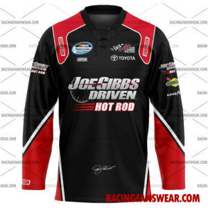 Denny Hamlin Nascar Racing 2008 Uniform Apparel Clothes Baseball Jersey Hockey Jersey 3 Nascar store - Loyal fans of Denny Hamlin's Men's Baseball Jersey,Women's Baseball Jersey,Kid's Baseball Jersey,Men's Hockey Jerseys,WoMen's Hockey Jerseys,Youth's Hockey Jerseys:vintage nascar racing suit,uniform,apparel,shirts,merch,merchandise,jersey,hoodie,jackets,shorts,sweatshirt,outfits,clothes