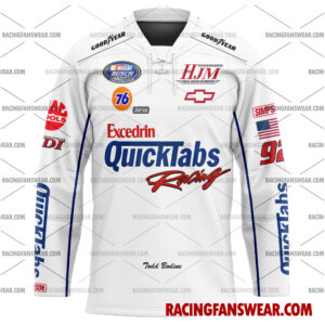 Todd Bodine Nascar Racing 2002 Uniform Apparel Clothes Baseball Jersey Hockey Jersey 3 Nascar store - Loyal fans of Todd Bodine's Men's Baseball Jersey,Women's Baseball Jersey,Kid's Baseball Jersey,Men's Hockey Jerseys,WoMen's Hockey Jerseys,Youth's Hockey Jerseys:vintage nascar racing suit,uniform,apparel,shirts,merch,merchandise,jersey,hoodie,jackets,shorts,sweatshirt,outfits,clothes