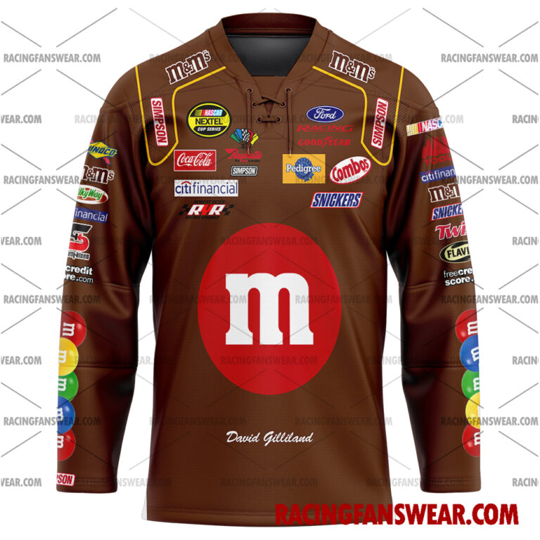 Nascar store - Loyal fans of David Gilliland's Men's Baseball Jersey,Women's Baseball Jersey,Kid's Baseball Jersey,Men's Hockey Jerseys,WoMen's Hockey Jerseys,Youth's Hockey Jerseys:vintage nascar racing suit,uniform,apparel,shirts,merch,merchandise,jersey,hoodie,jackets,shorts,sweatshirt,outfits,clothes