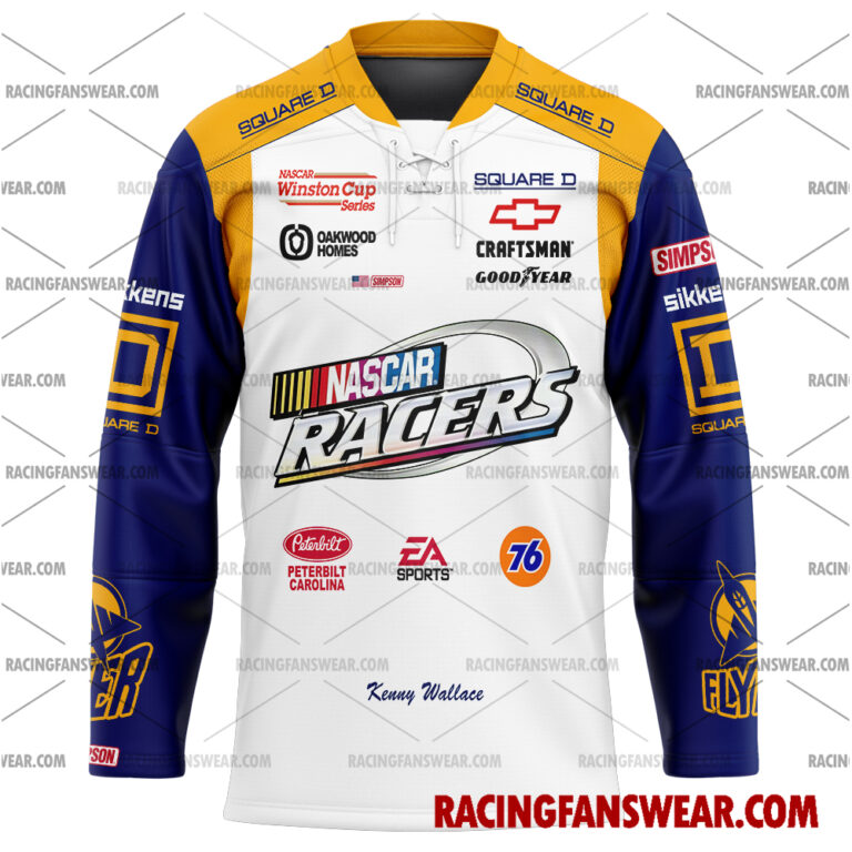 Nascar store - Loyal fans of Kenny Wallace's Men's Baseball Jersey,Women's Baseball Jersey,Kid's Baseball Jersey,Men's Hockey Jerseys,WoMen's Hockey Jerseys,Youth's Hockey Jerseys:vintage nascar racing suit,uniform,apparel,shirts,merch,merchandise,jersey,hoodie,jackets,shorts,sweatshirt,outfits,clothes