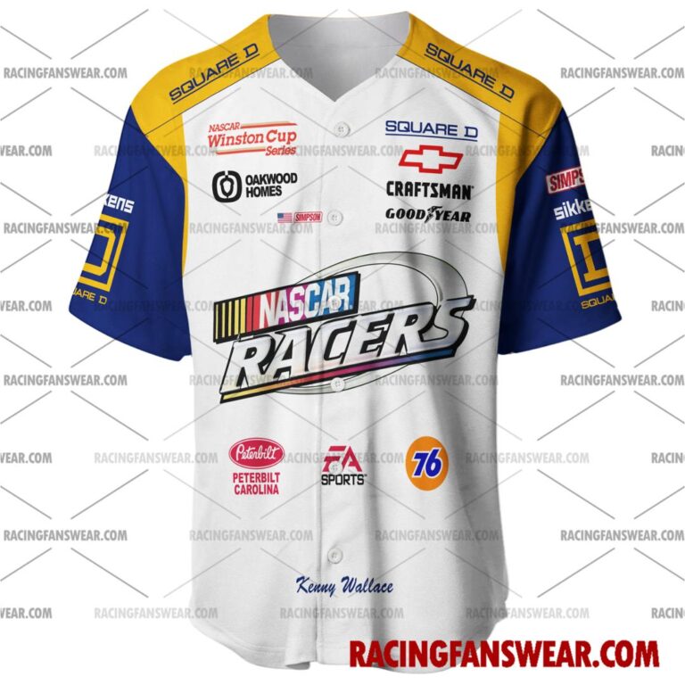 Nascar store - Loyal fans of Kenny Wallace's Men's Baseball Jersey,Women's Baseball Jersey,Kid's Baseball Jersey,Men's Hockey Jerseys,WoMen's Hockey Jerseys,Youth's Hockey Jerseys:vintage nascar racing suit,uniform,apparel,shirts,merch,merchandise,jersey,hoodie,jackets,shorts,sweatshirt,outfits,clothes