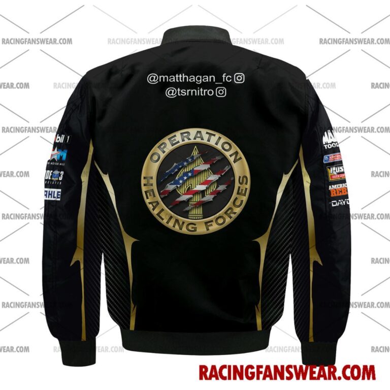 NHRA store - Loyal fans of Matt Hagan's Bomber Jacket,Unisex Thick Coat,Unisex Sleeveless Hoodie,Unisex Hooded T-Shirt,Kid Sleeveless Hoodie,Kid Hooded T-Shirts,Kid Thick Coat:vintage NHRA racing suit,uniform,apparel,shirts,merch,merchandise,jersey,hoodie,jackets,shorts,sweatshirt,outfits,clothes