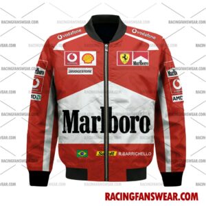 Rubens Barrichello Formula One Racing 2005 Uniform Apparel Clothes Bomber Thick Coat Sleeveless Hoodie Hooded T-Shirt 2 Formula One store - Loyal fans of Rubens Barrichello's Bomber Jacket,Unisex Thick Coat,Unisex Sleeveless Hoodie,Unisex Hooded T-Shirt,Kid Sleeveless Hoodie,Kid Hooded T-Shirts,Kid Thick Coat:vintage formula one racing suit,uniform,apparel,shirts,merch,merchandise,jersey,hoodie,jackets,shorts,sweatshirt,outfits,clothes