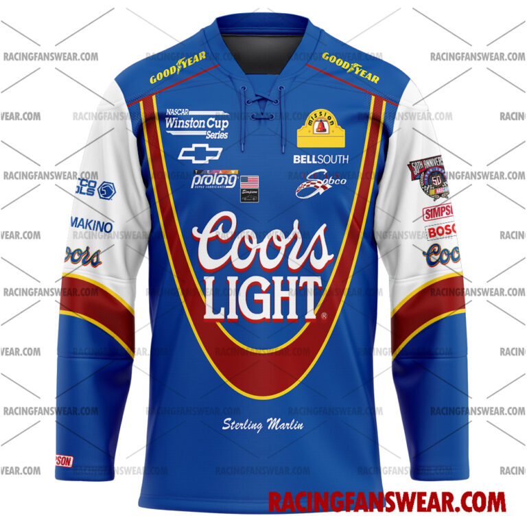 Nascar store - Loyal fans of Sterling Marlin's Men's Baseball Jersey,Women's Baseball Jersey,Kid's Baseball Jersey,Men's Hockey Jerseys,WoMen's Hockey Jerseys,Youth's Hockey Jerseys:vintage nascar racing suit,uniform,apparel,shirts,merch,merchandise,jersey,hoodie,jackets,shorts,sweatshirt,outfits,clothes