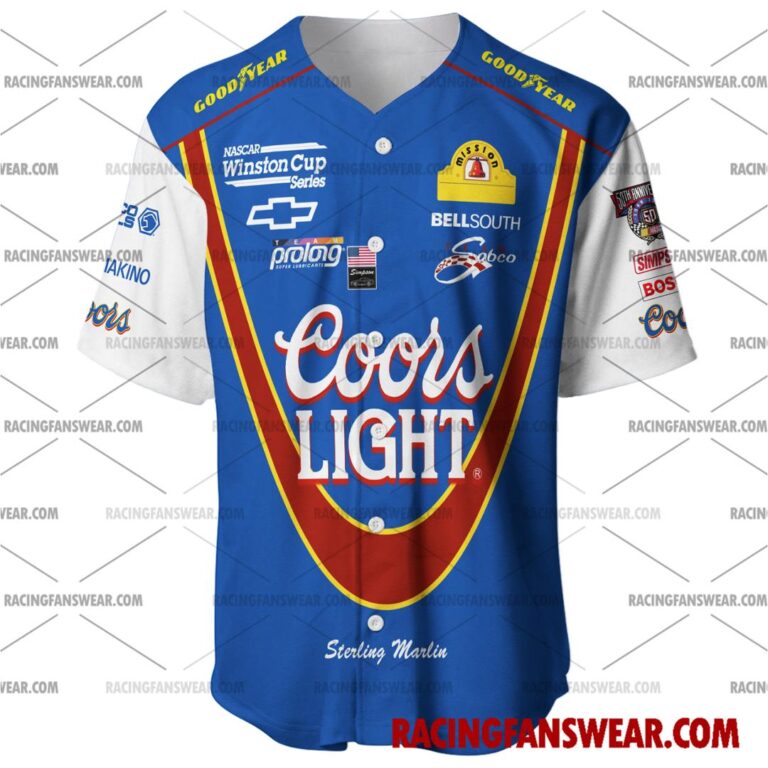 Nascar store - Loyal fans of Sterling Marlin's Men's Baseball Jersey,Women's Baseball Jersey,Kid's Baseball Jersey,Men's Hockey Jerseys,WoMen's Hockey Jerseys,Youth's Hockey Jerseys:vintage nascar racing suit,uniform,apparel,shirts,merch,merchandise,jersey,hoodie,jackets,shorts,sweatshirt,outfits,clothes