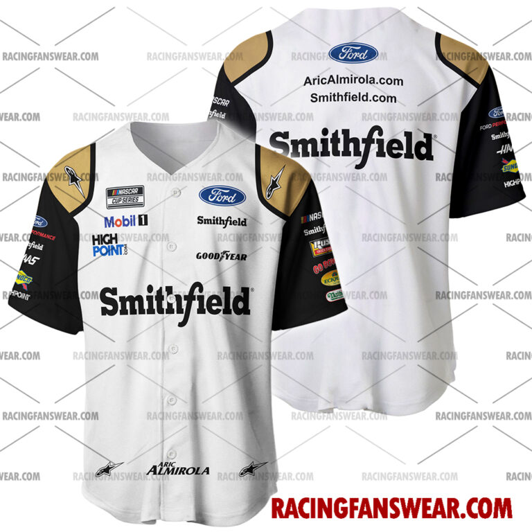 Nascar store - Loyal fans of Aric Almirola's Men's Baseball Jersey,Women's Baseball Jersey,Kid's Baseball Jersey,Men's Hockey Jerseys,WoMen's Hockey Jerseys,Youth's Hockey Jerseys:vintage nascar racing suit,uniform,apparel,shirts,merch,merchandise,jersey,hoodie,jackets,shorts,sweatshirt,outfits,clothes