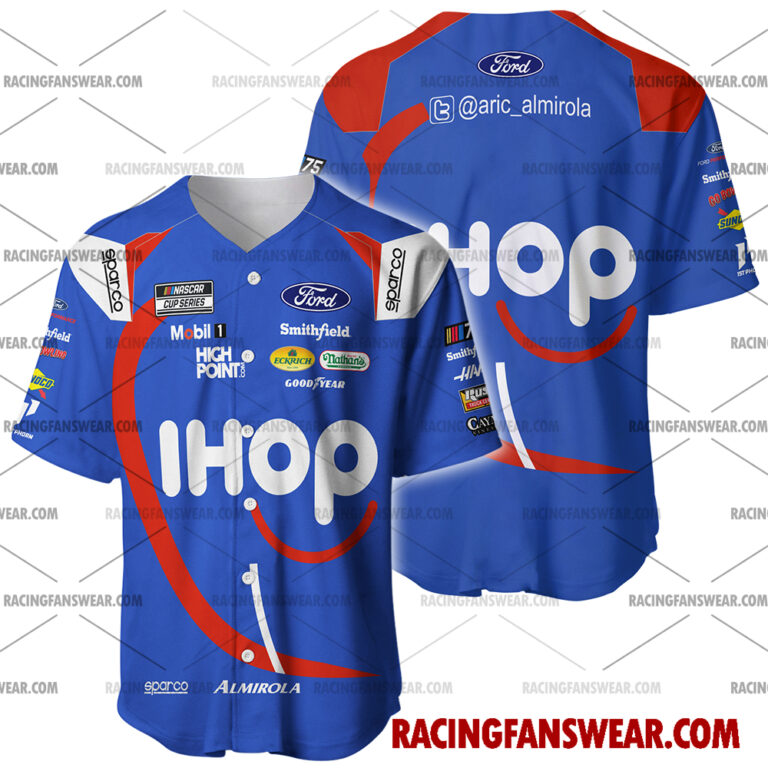 Nascar store - Loyal fans of Aric Almirola's Men's Baseball Jersey,Women's Baseball Jersey,Kid's Baseball Jersey,Men's Hockey Jerseys,WoMen's Hockey Jerseys,Youth's Hockey Jerseys:vintage nascar racing suit,uniform,apparel,shirts,merch,merchandise,jersey,hoodie,jackets,shorts,sweatshirt,outfits,clothes