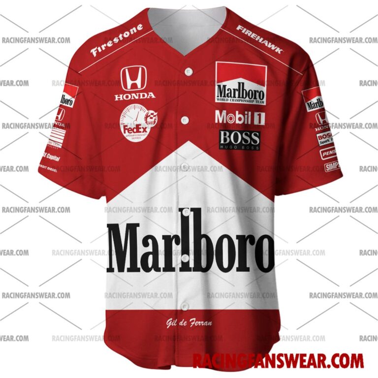 IndyCar store - Loyal fans of Gil de Ferran's Men's Baseball Jersey,Women's Baseball Jersey,Kid's Baseball Jersey,Men's Hockey Jerseys,WoMen's Hockey Jerseys,Youth's Hockey Jerseys:Vintage indycar racing suit,uniform,apparel,shirts,merch,merchandise,jersey,hoodie,jackets,shorts,sweatshirt,outfits,clothes