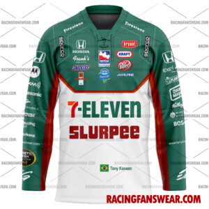 Tony Kanaan IndyCar Racing 2008 Uniform Apparel Clothes Baseball Jersey Hockey Jersey 3 IndyCar store - Loyal fans of Tony Kanaan's Men's Baseball Jersey,Women's Baseball Jersey,Kid's Baseball Jersey,Men's Hockey Jerseys,WoMen's Hockey Jerseys,Youth's Hockey Jerseys:Vintage indycar racing suit,uniform,apparel,shirts,merch,merchandise,jersey,hoodie,jackets,shorts,sweatshirt,outfits,clothes