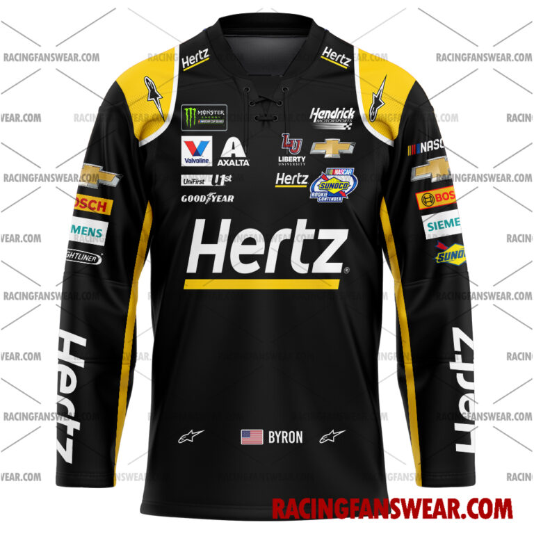 Nascar store - Loyal fans of William Byron's Men's Baseball Jersey,Women's Baseball Jersey,Kid's Baseball Jersey,Men's Hockey Jerseys,WoMen's Hockey Jerseys,Youth's Hockey Jerseys:vintage nascar racing suit,uniform,apparel,shirts,merch,merchandise,jersey,hoodie,jackets,shorts,sweatshirt,outfits,clothes