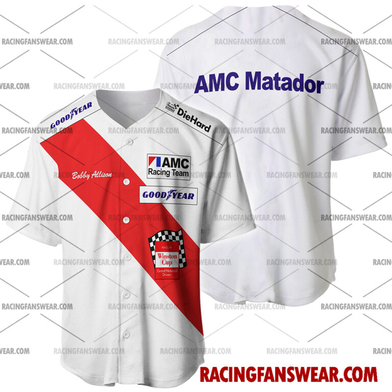 Nascar store - Loyal fans of Bobby Allison's Men's Baseball Jersey,Women's Baseball Jersey,Kid's Baseball Jersey,Men's Hockey Jerseys,WoMen's Hockey Jerseys,Youth's Hockey Jerseys:vintage nascar racing suit,uniform,apparel,shirts,merch,merchandise,jersey,hoodie,jackets,shorts,sweatshirt,outfits,clothes
