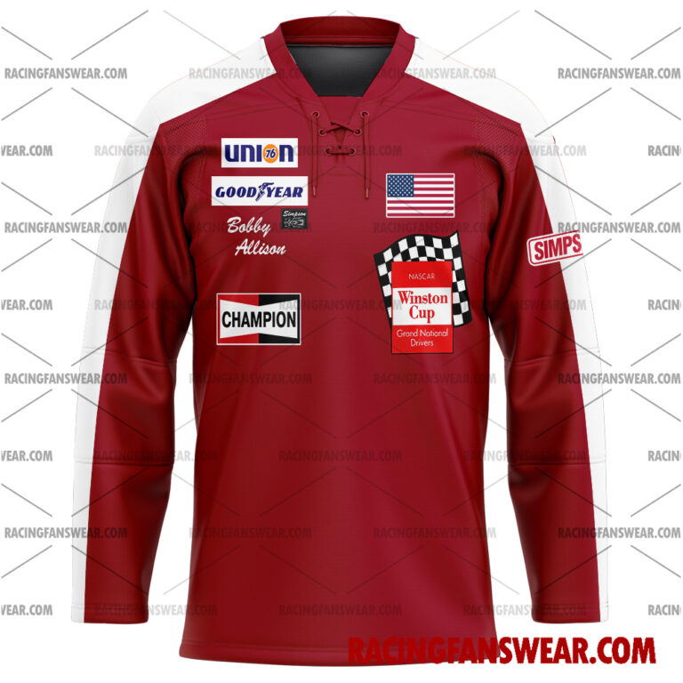 Nascar store - Loyal fans of Bobby Allison's Men's Baseball Jersey,Women's Baseball Jersey,Kid's Baseball Jersey,Men's Hockey Jerseys,WoMen's Hockey Jerseys,Youth's Hockey Jerseys:vintage nascar racing suit,uniform,apparel,shirts,merch,merchandise,jersey,hoodie,jackets,shorts,sweatshirt,outfits,clothes