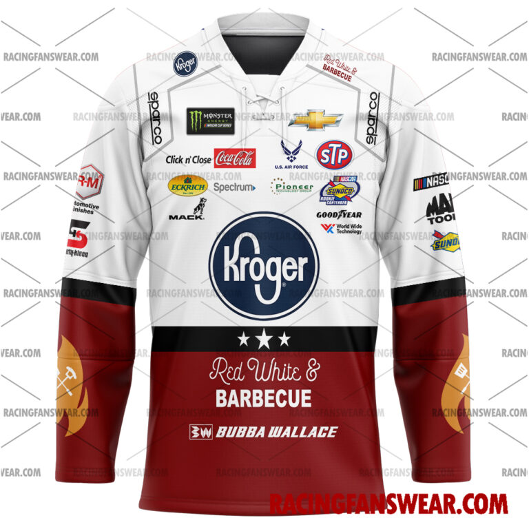 Nascar store - Loyal fans of Bubba Wallace's Men's Baseball Jersey,Women's Baseball Jersey,Kid's Baseball Jersey,Men's Hockey Jerseys,WoMen's Hockey Jerseys,Youth's Hockey Jerseys:vintage nascar racing suit,uniform,apparel,shirts,merch,merchandise,jersey,hoodie,jackets,shorts,sweatshirt,outfits,clothes