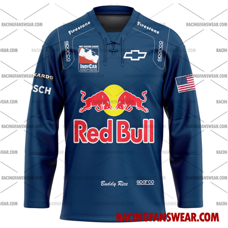 IndyCar store - Loyal fans of Buddy Rice's Men's Baseball Jersey,Women's Baseball Jersey,Kid's Baseball Jersey,Men's Hockey Jerseys,WoMen's Hockey Jerseys,Youth's Hockey Jerseys:Vintage indycar racing suit,uniform,apparel,shirts,merch,merchandise,jersey,hoodie,jackets,shorts,sweatshirt,outfits,clothes
