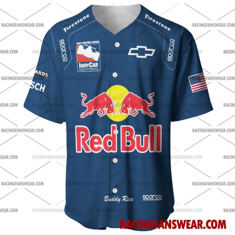 IndyCar store - Loyal fans of Buddy Rice's Men's Baseball Jersey,Women's Baseball Jersey,Kid's Baseball Jersey,Men's Hockey Jerseys,WoMen's Hockey Jerseys,Youth's Hockey Jerseys:Vintage indycar racing suit,uniform,apparel,shirts,merch,merchandise,jersey,hoodie,jackets,shorts,sweatshirt,outfits,clothes