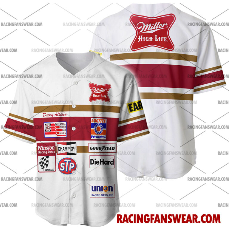Nascar store - Loyal fans of Davey Allison's Men's Baseball Jersey,Women's Baseball Jersey,Kid's Baseball Jersey,Men's Hockey Jerseys,WoMen's Hockey Jerseys,Youth's Hockey Jerseys:vintage nascar racing suit,uniform,apparel,shirts,merch,merchandise,jersey,hoodie,jackets,shorts,sweatshirt,outfits,clothes